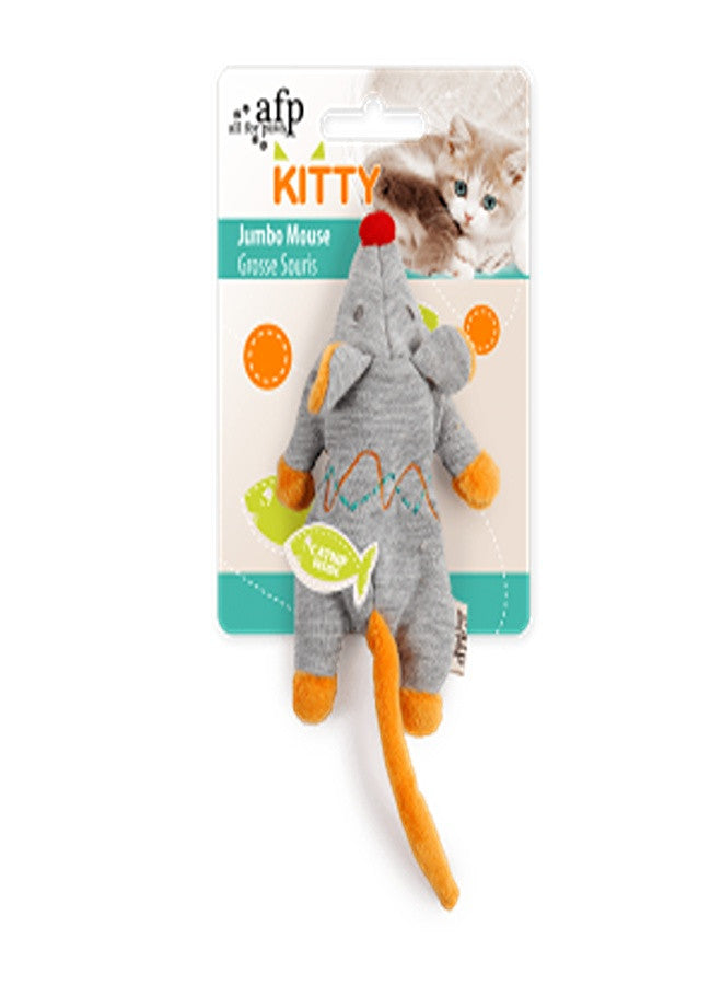 Kitty - Jumbo Mouse - Grey