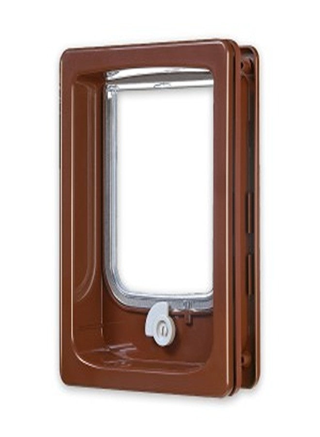 Cat-flap for Wooden Door with Tunnel