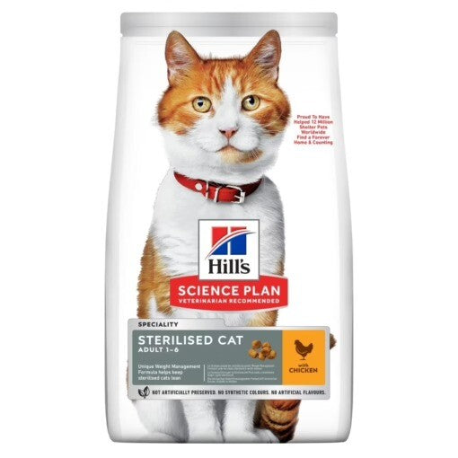 Hill’s Science Plan Sterilised Cat Adult With Chicken (3kg)