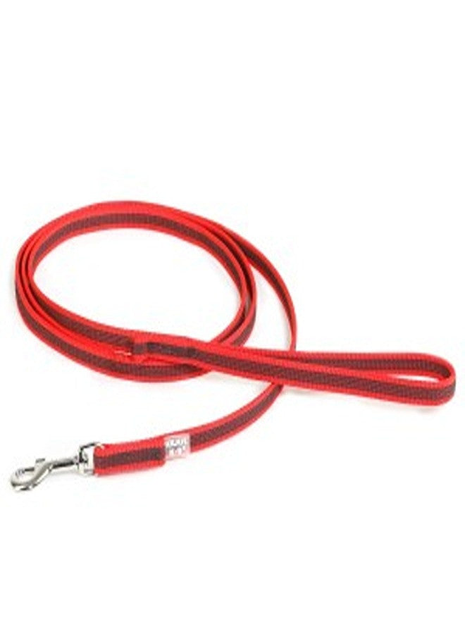Color & Gray with Handle Leash - Red-Gray Width 1.4 cm & Length 2 Meter