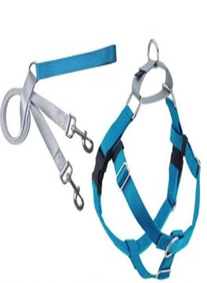 Freedom No-Pull Harness and Leash - Turquoise / Large 1"