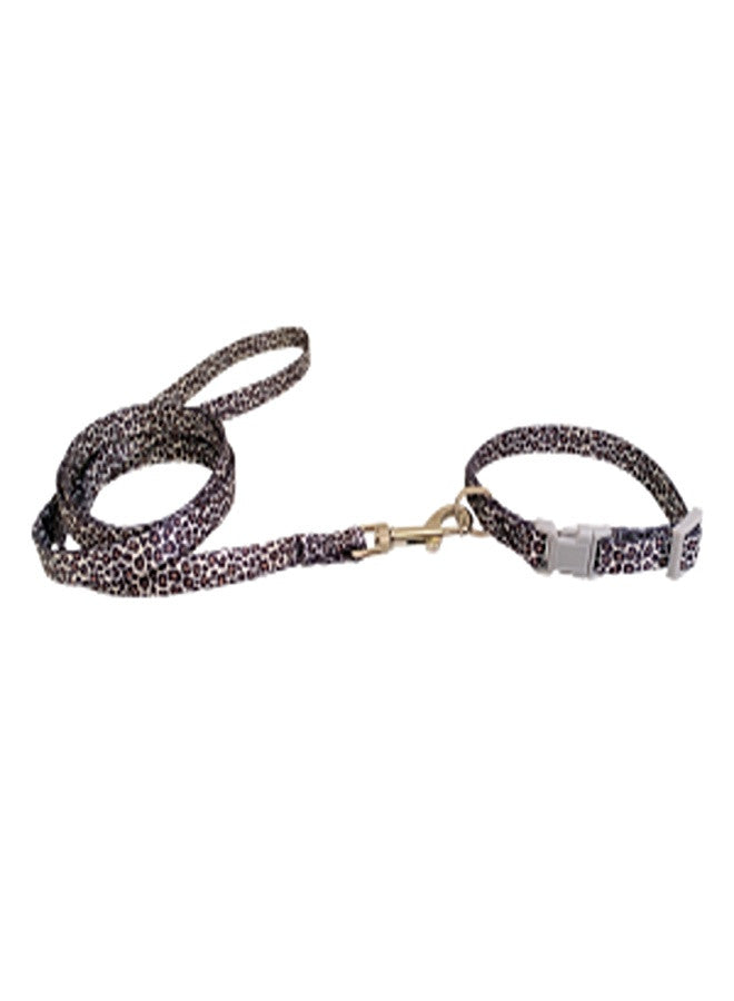 Jungle Nylon Set Dog Leash & Collar, Assorted Colors