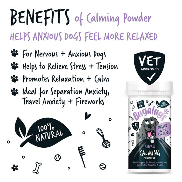 Bugalugs Calming Supplement for Dogs - 80G