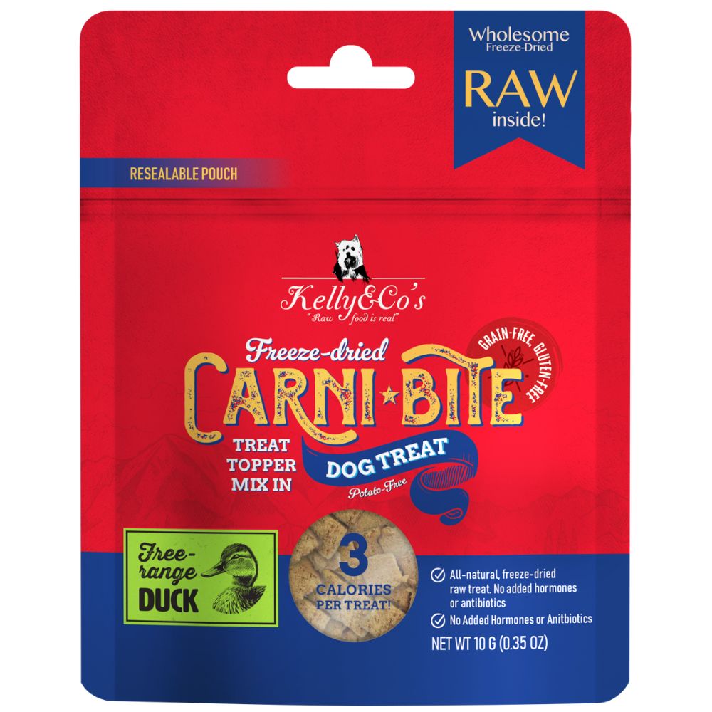KELLY &amp; CO'S Freeze Dried Carni Bite Topper Mix In Duck For Dog Treat  -10g