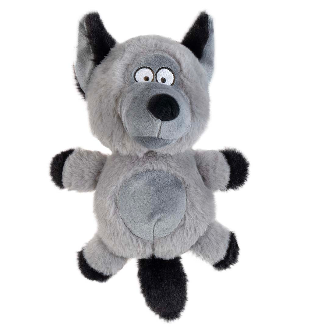 Duvo+ Plush Wildlife Coyote Crackle Dog Toy 20x13x33cm - Grey