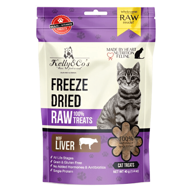KELLY &amp; CO’S Single Ingredient Freeze-dried Beef Liver for Cat - 40g