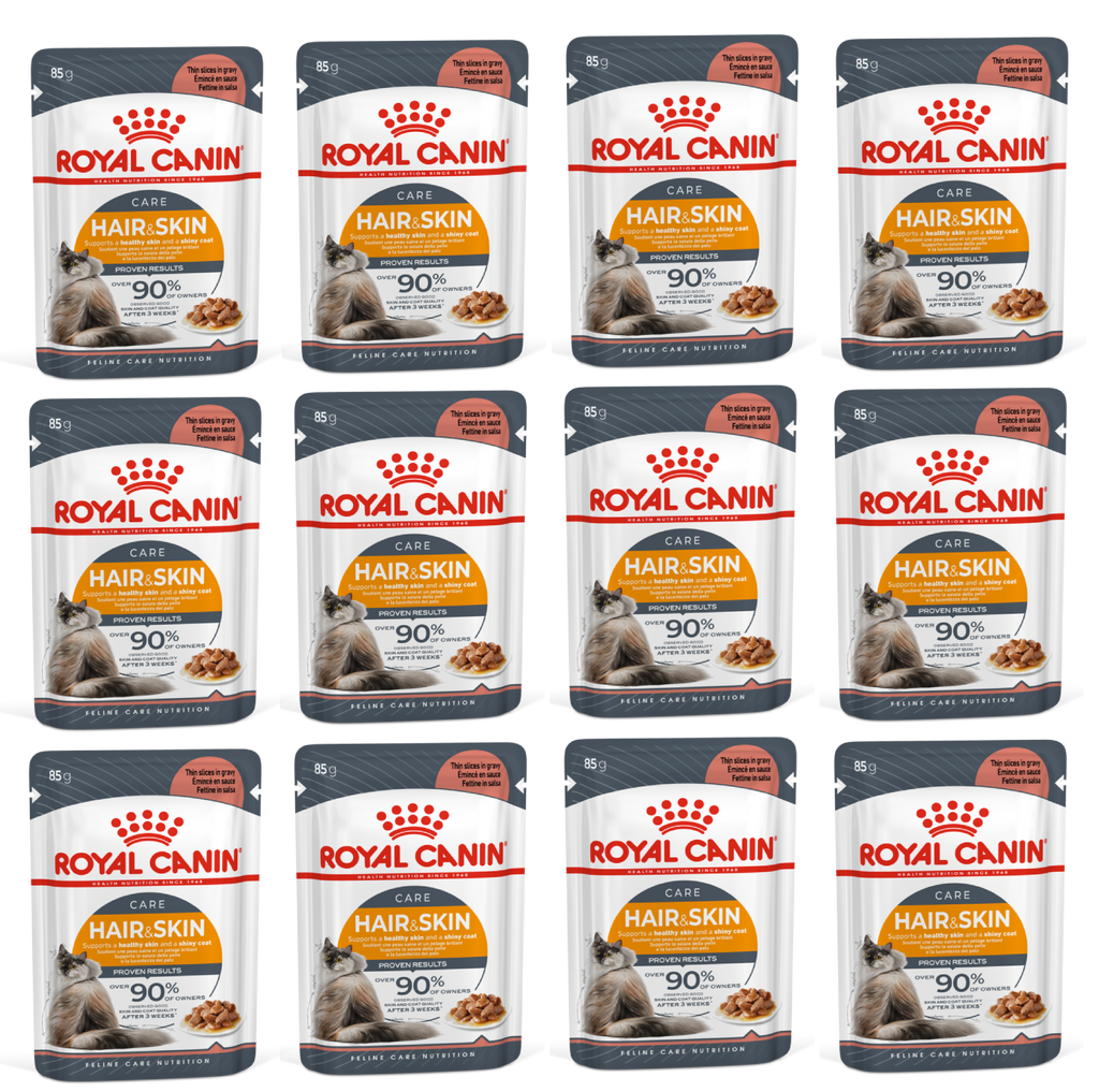 Feline Care Nutrition Hair & Skin Gravy (Wet Food - Pouches) 12 x 85 g - 1 Box