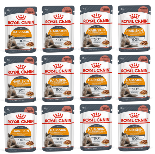 Feline Care Nutrition Hair & Skin Gravy (Wet Food - Pouches) 12 x 85 g - 1 Box