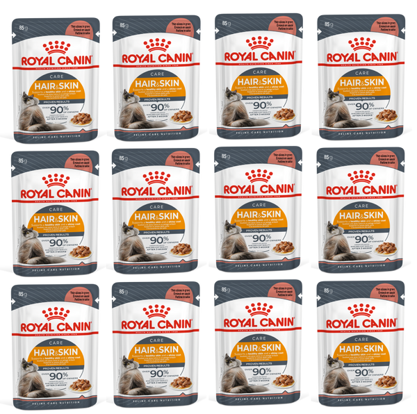 Feline Care Nutrition Hair & Skin Gravy (Wet Food - Pouches) 12 x 85 g - 1 Box