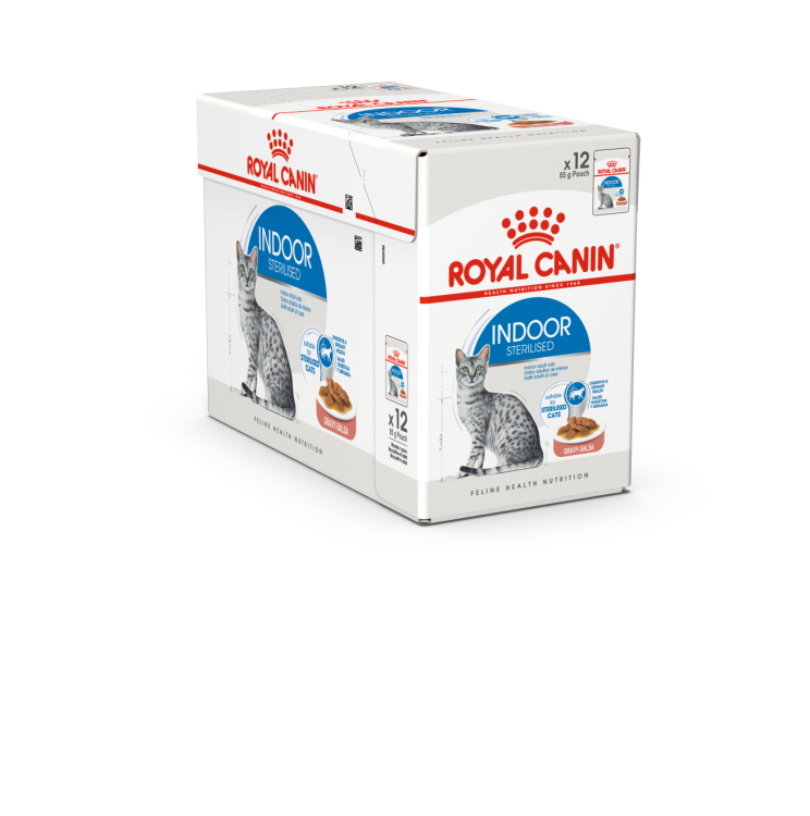 Royal Canin Indoor Sterilised In Gravy Cat Wet Food 85G - Pack of 12