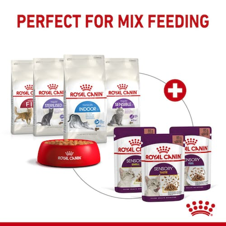 Royal Canin Feline Health Nutrition Sensory Feel Gravy Cat Wet Food 85G - Pack of 12