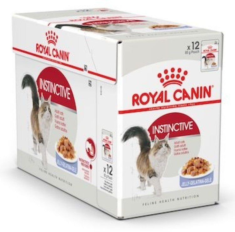 Royal Canin Feline Health Nutrition Instinctive Adult Cats Jelly (Wet Food - Pouches) 12 x 85 g - Pack of 12
