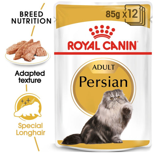 Royal Canin Feline Breed Nutrition Persian (Wet Food - Pouches) 12 x 85 g - Pack of 12