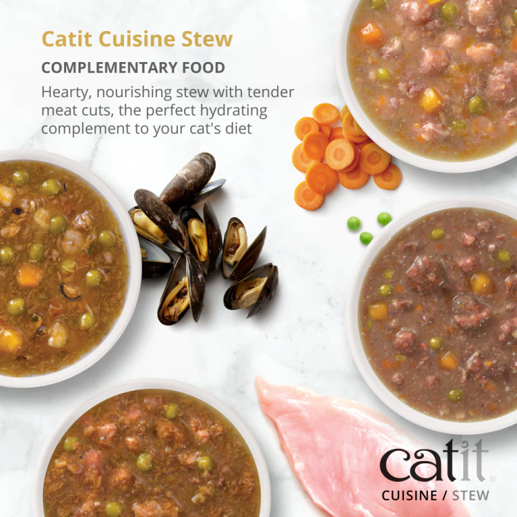 Catit Cuisine Seafood Stew with Pumpkin, 95 g Tetra, 12pcs/box