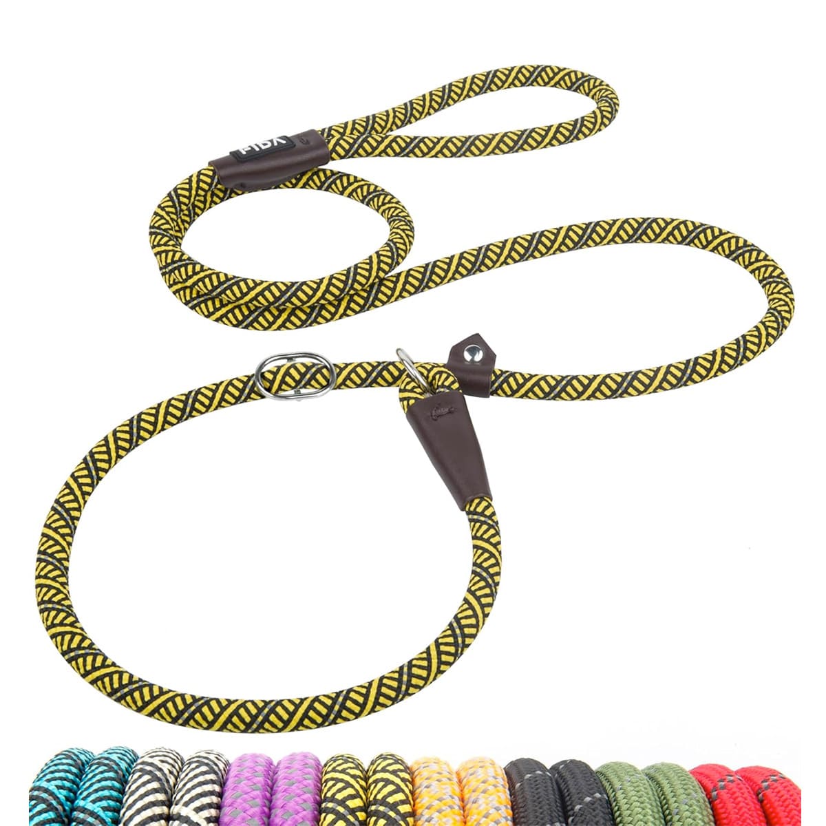 Fida Durable Slip Lead Dog Leash / Training Leash(6ft length, 1/2Inch thick Rope)