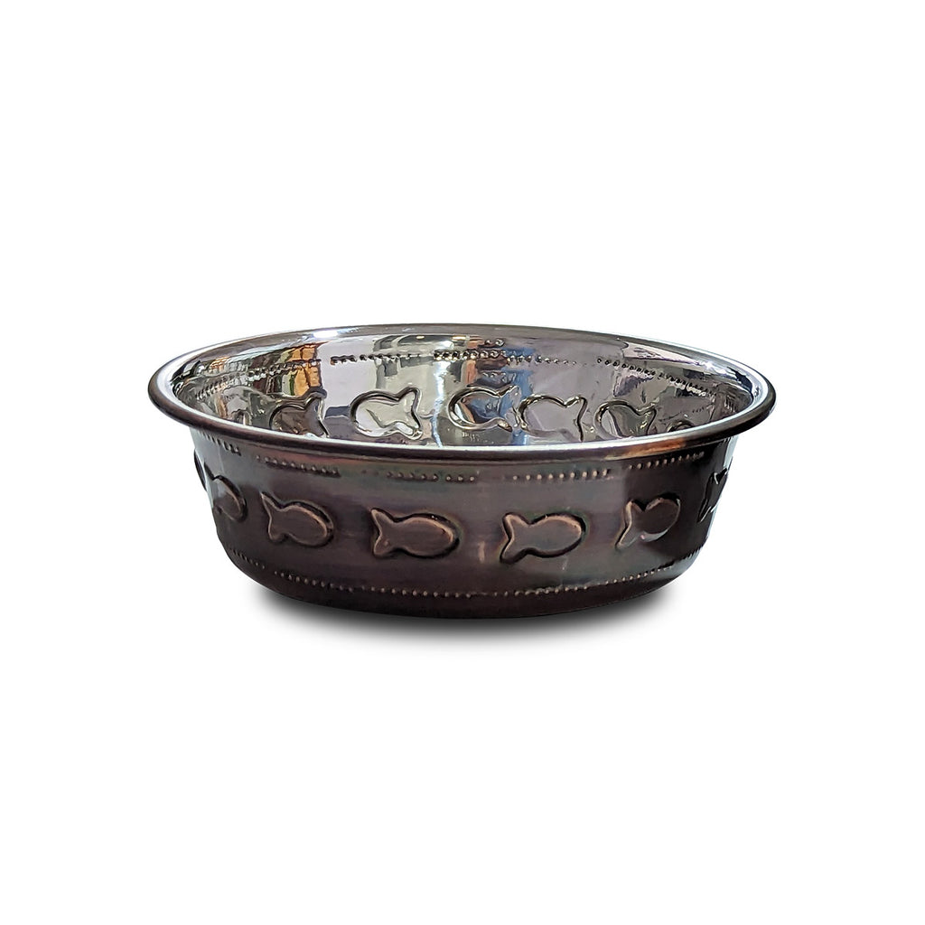 Premium Bowl Paw Embossed – Antique Copper