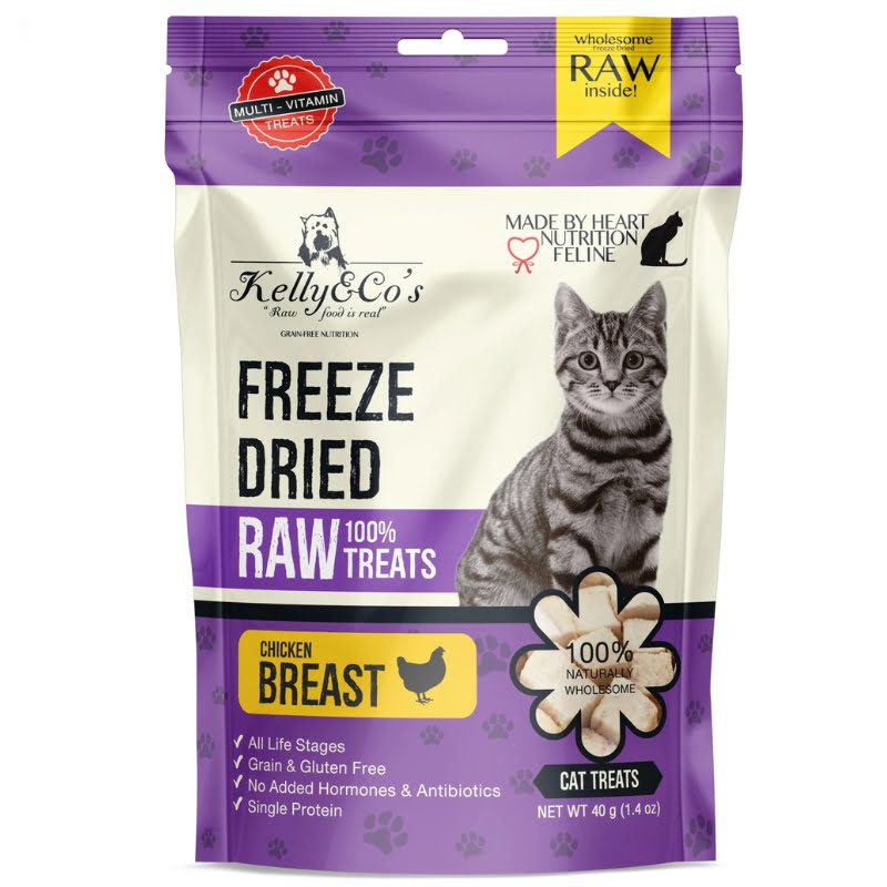 KELLY &amp; CO’S Single Ingredient Freeze-dried Chicken Breast for Cat - 40g
