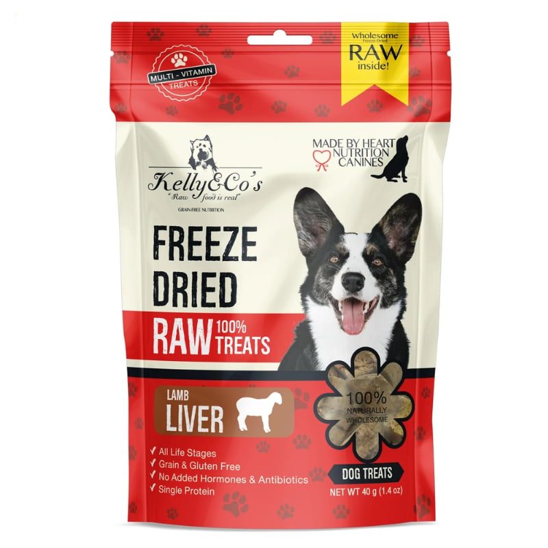 KELLY &amp; CO'S Single Ingredient Freeze-dried Lamb Liver for Dog - 40g