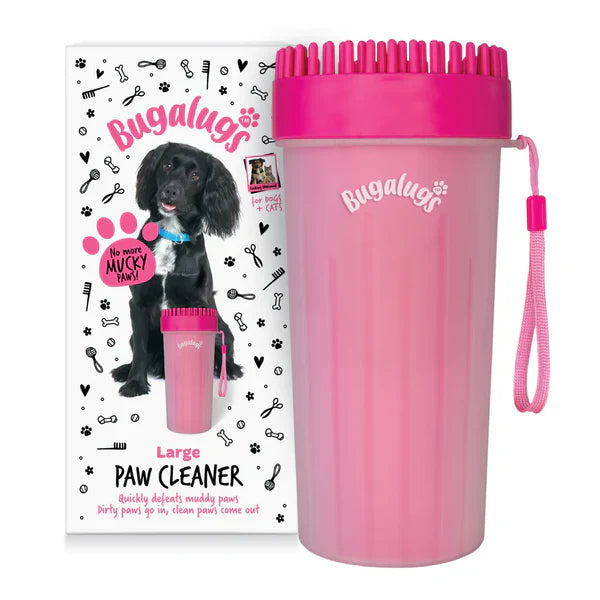 Bugalugs Paw Cleaner Cup For Dogs & Cats Pink