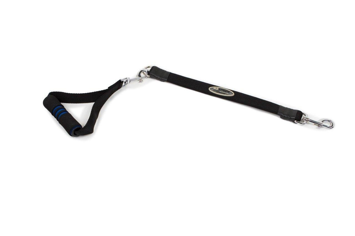 Ez Step Stretch Leash Large — black