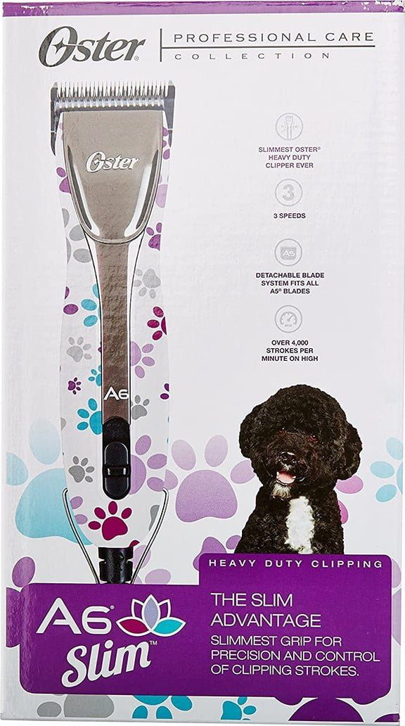 Oster A6 Slim 3-Speed Clipper Paw Print With #10 Blade