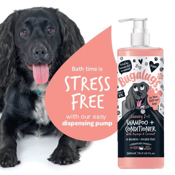 Bugalugs 2in1 Papaya & Coconut Cat Shampoo & Conditioner - 500ML