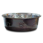 Premium Bowl Paw Embossed  Antique Copper