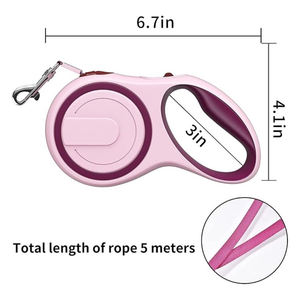Cozy Paws Retractable Tape Leash For Dog - 5m
