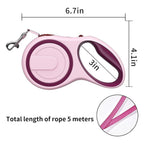 Cozy Paws Retractable Tape Leash For Dog - 5m
