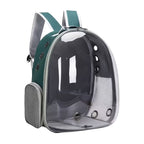 Cozy Paws Transpaent Pet Back Pack- 35*23*45cm ( Green )
