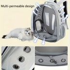 Cozy Paws Transpaent Pet Back Pack- 35*23*45cm ( Green )