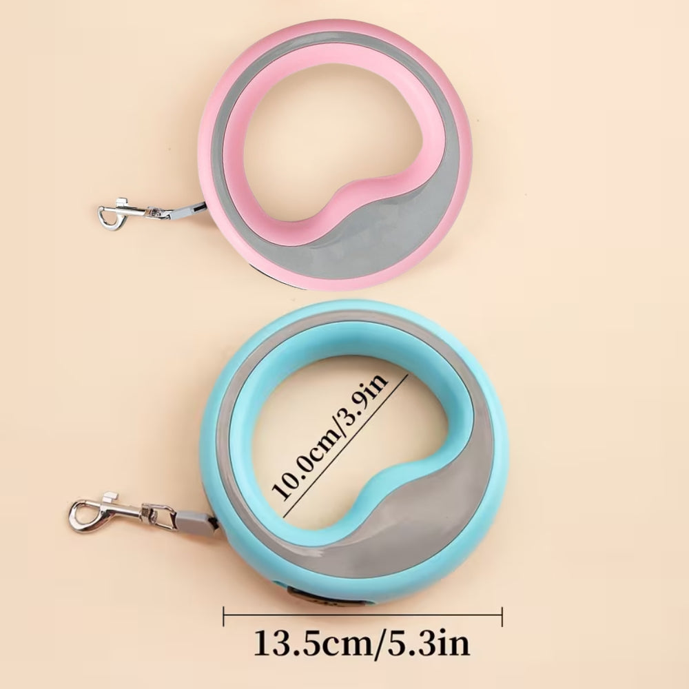 Cozy Paws Retractable Dog Leash With Circular Ring- 2.5m (Blue)