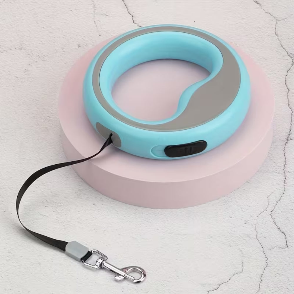 Cozy Paws Retractable Dog Leash With Circular Ring- 2.5m (Blue)