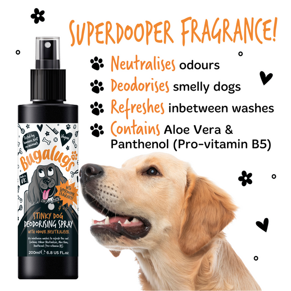 Bugalugs Stinky Dog Deodorizing Spray - 200ML