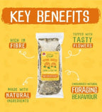 Burgess Excel Forage & Feast Hay Bar Marigold Small Pet Treats 60G