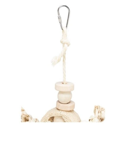 Trixie Banana Leaves, Wood & Loofah Natural Bird Toy