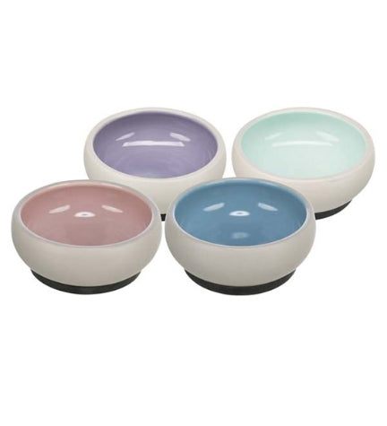 Trixie Ceramic Rubber Band Bowl — 14cm / Blue