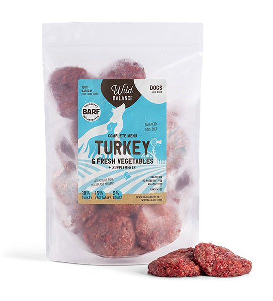 Wild Balance Complete BARF Menu Turkey for Dogs — 1KG