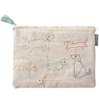 PetShop by Fringe Studio Stitched Dogs Canvas Pouch