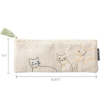PetShop by Fringe Studio Stitched Cats Canvas Pouch
