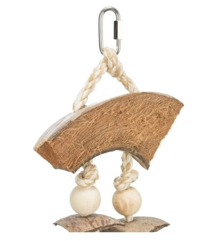 Trixie Coconut & Seashells Natural Bird Toy