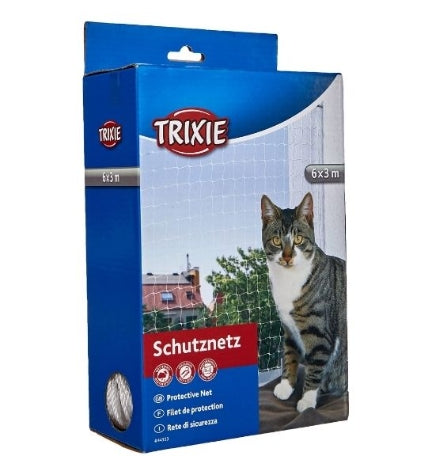 Trixie Transparent Protective Net for Cats — White / 8x3m