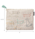 PetShop by Fringe Studio Stitched Dogs Canvas Pouch