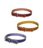 Huntlea Leopard Leather Dog Collar