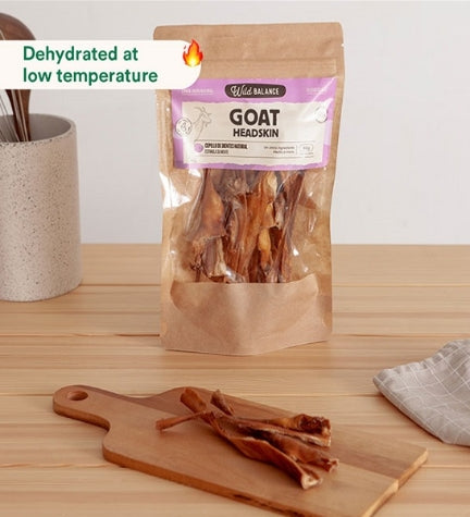 Wild Balance Natural Snack Goat Headskin for Dogs 60G