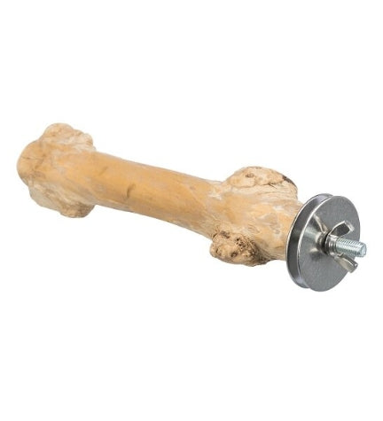 Trixie Coffee Wood Perch with Screw Attachment for Birds
