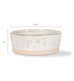 PetShop by Fringe Studio Tribal Marks Stoneware Bowl