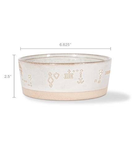 PetShop by Fringe Studio Tribal Marks Stoneware Bowl