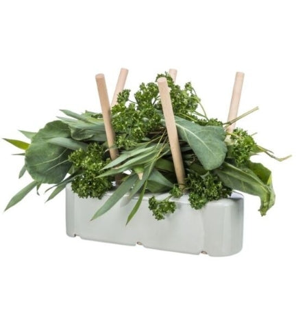 Trixie Ceramic Wood Food Manger for Small Pets