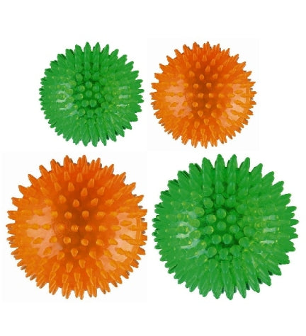 Trixie Thermoplastic Hedgehog Ball Toy for Dogs — 8cm / Orange